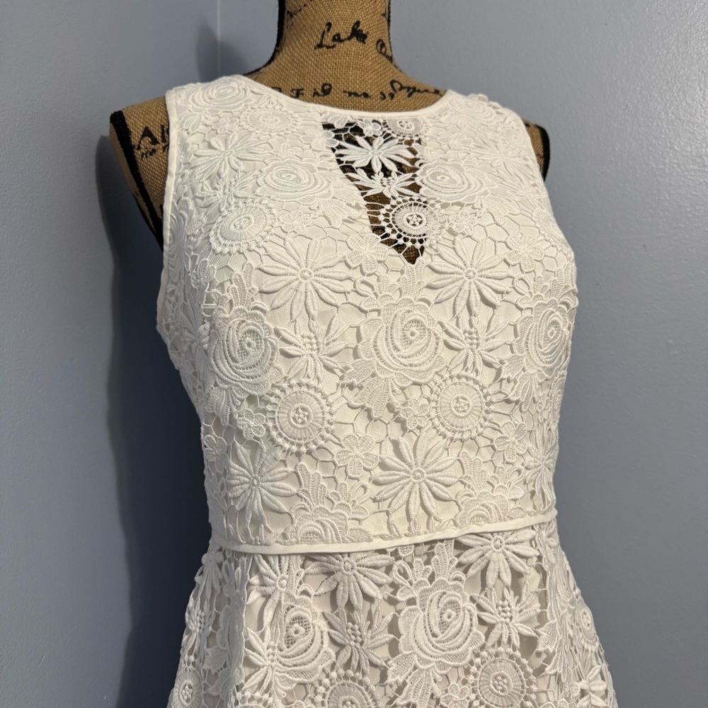 WHBM Floral Lace Dress - Picture 2 of 16